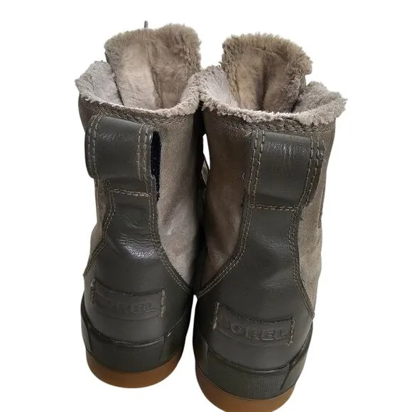 Sorel Boots Women 7 Brown Sorel Snow Boots Leather Boots Tivoli IV Slope NL3425