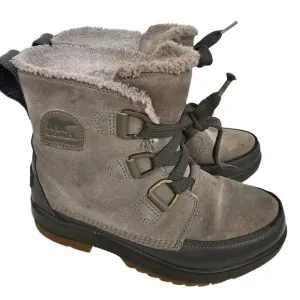 Sorel Boots Women 7 Brown Sorel Snow Boots Leather Boots Tivoli IV Slope NL3425