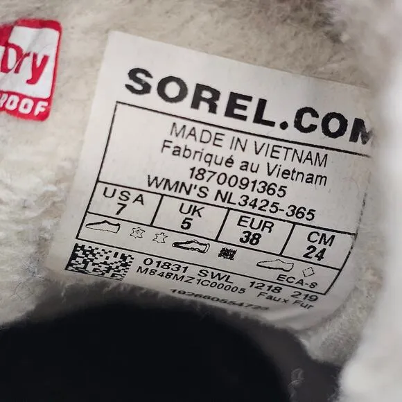 Sorel Boots Women 7 Brown Sorel Snow Boots Leather Boots Tivoli IV Slope NL3425