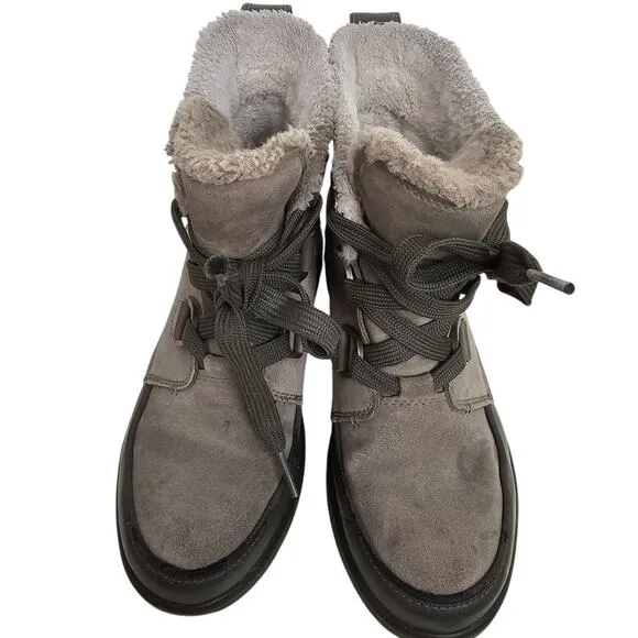 Sorel Boots Women 7 Brown Sorel Snow Boots Leather Boots Tivoli IV Slope NL3425