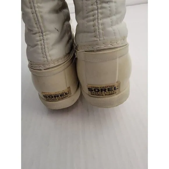Sorel Canada Kaufman Boots Womens Sz 7 SNOWBIRD White Winter Snow