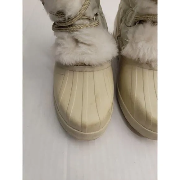 Sorel Canada Kaufman Boots Womens Sz 7 SNOWBIRD White Winter Snow