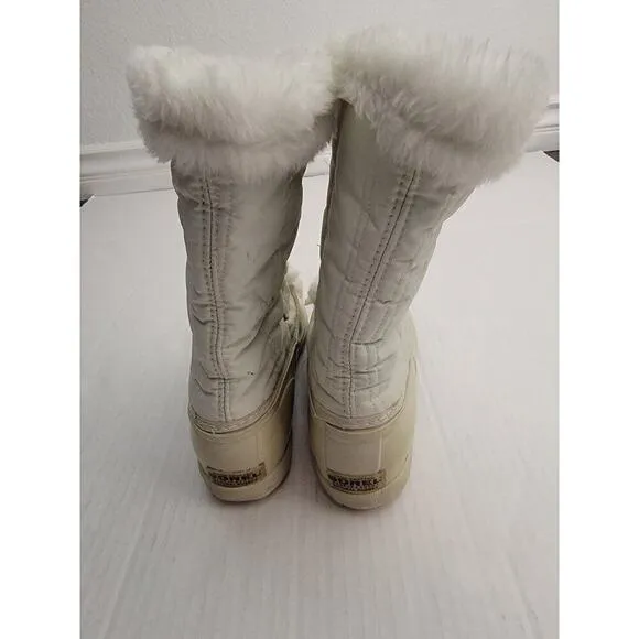 Sorel Canada Kaufman Boots Womens Sz 7 SNOWBIRD White Winter Snow