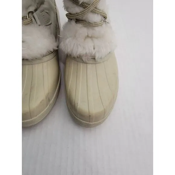Sorel Canada Kaufman Boots Womens Sz 7 SNOWBIRD White Winter Snow