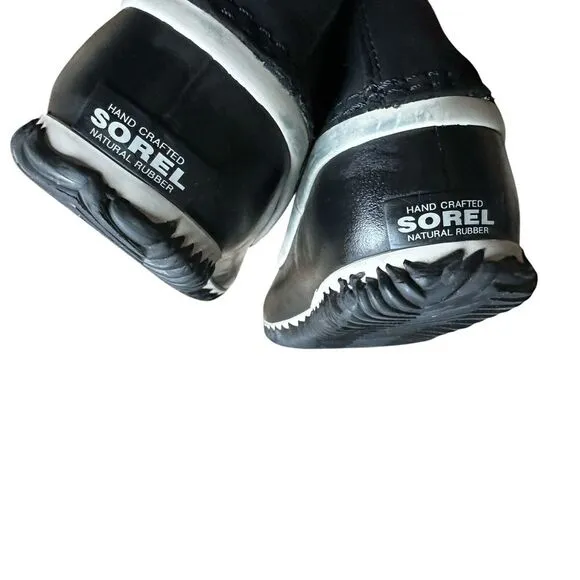 Sorel‎ Caribou Boots Women's Size 11 Black Waterproof Lace Up Snow NL-2649-011