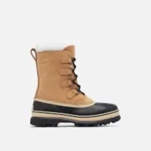Sorel Caribou Women's Fleece Trim Waterproof Nubuck Lace Up Snow Boots Sz 7