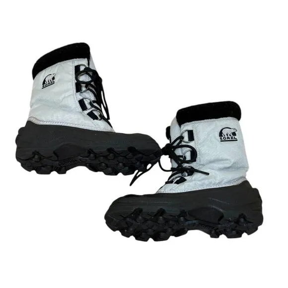 Sorel Cumberland Boots Women 5.5 Gray Gorpcore Winter Lace Up Snow NL1102-009