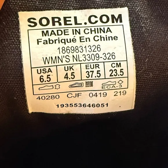 Sorel Emelie Short Lace Waterproof Boots NL3309326 Shoes Green Womens Size 6.5