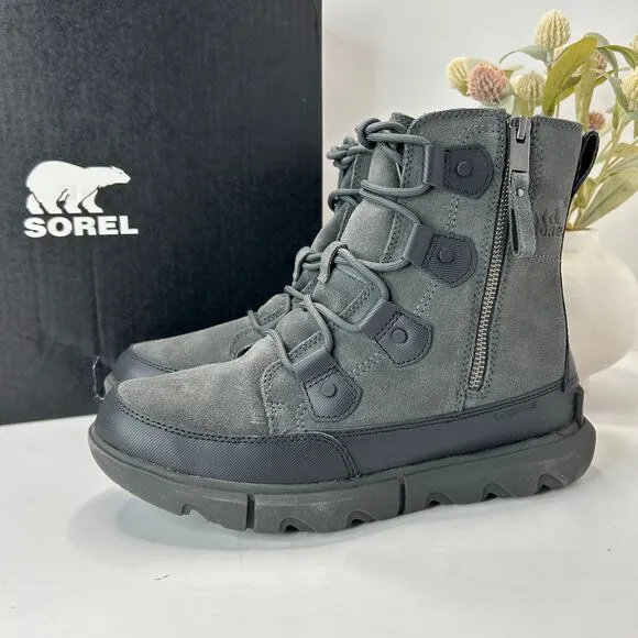Sorel Explorer Next Joan Waterproof Casual Boots Black/Fawn Women 7 NWB Snow