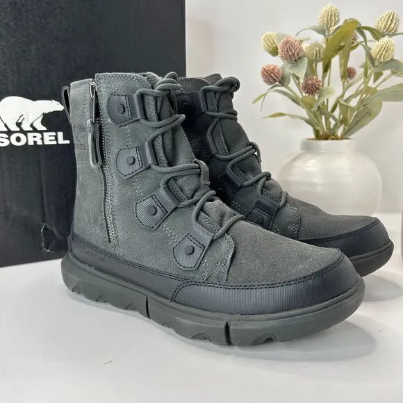 Sorel Explorer Next Joan Waterproof Casual Boots Black/Fawn Women 7 NWB Snow