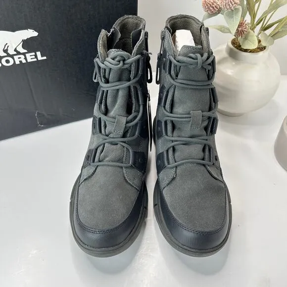 Sorel Explorer Next Joan Waterproof Casual Boots Black/Fawn Women 7 NWB Snow