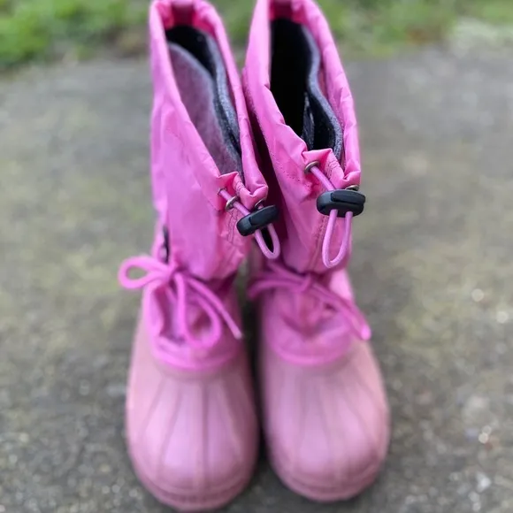 Sorel fleece insulated snow pink boots winter boots S Sz 6