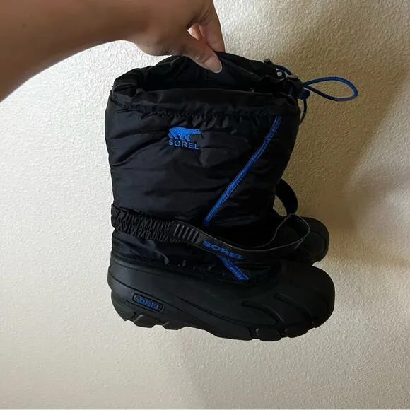 SOREL Flurry black snow boots with wool liners 7 men’s / 40 EU