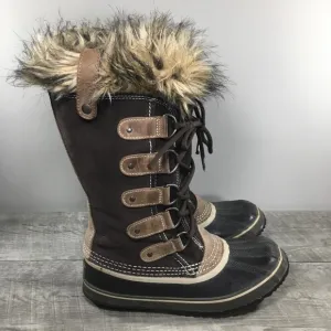 Sorel Joan of Arctic Women's Snow Waterproof Brown Leather Boots NL1540 Size 7