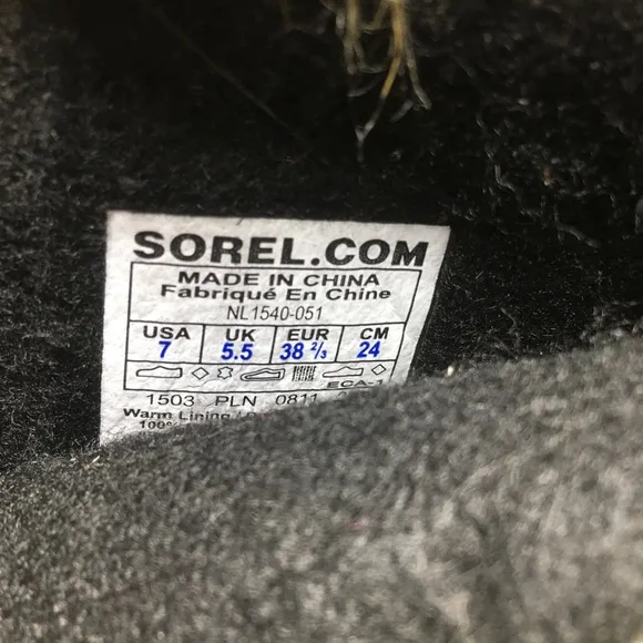 Sorel Joan of Arctic Women's Winter Waterproof Gray Leather Boots NL1540 Size 7