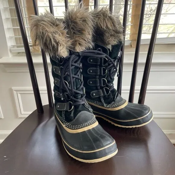 Sorel Joan of Arctic Winter Boots Black 7.5