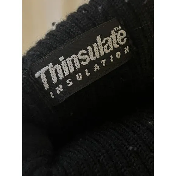 SOREL Juneau Snow Winter Boots • Women 9.5• Black Columbia Knit Sick Liners