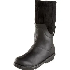 SOREL Juneau Snow Winter Boots • Women 9.5• Black Columbia Knit Sick Liners
