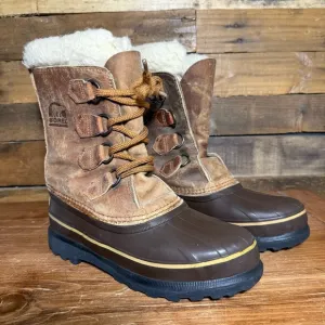 Sorel Leather Winter Snow Boots size 6 Womens.