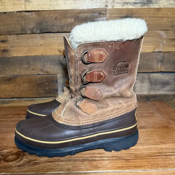 Sorel Leather Winter Snow Boots size 6 Womens.