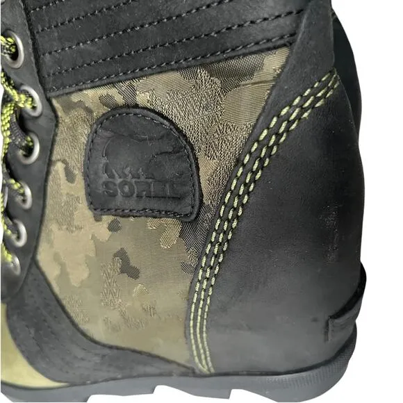 Sorel Lexie Camouflage Lace Up Wedge Boots Women Size 7.5