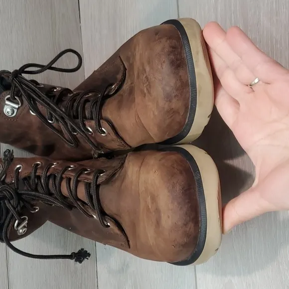 Sorel Mens Leather Waterproof Ankle Lace Up Boots shoes sz 10