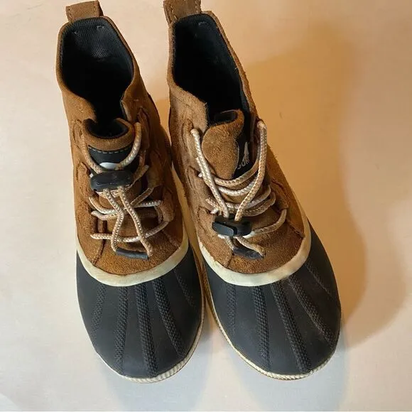 SOREL OUT N ABOUT CLASSIC short lace up boots waterproof tan caramel -5