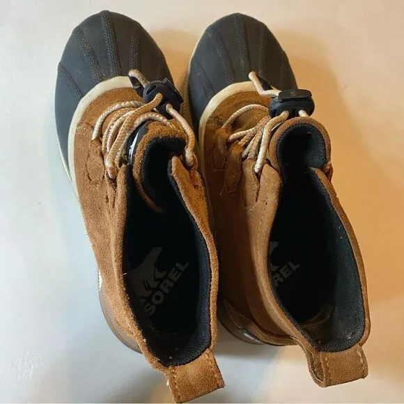 SOREL OUT N ABOUT CLASSIC short lace up boots waterproof tan caramel -5