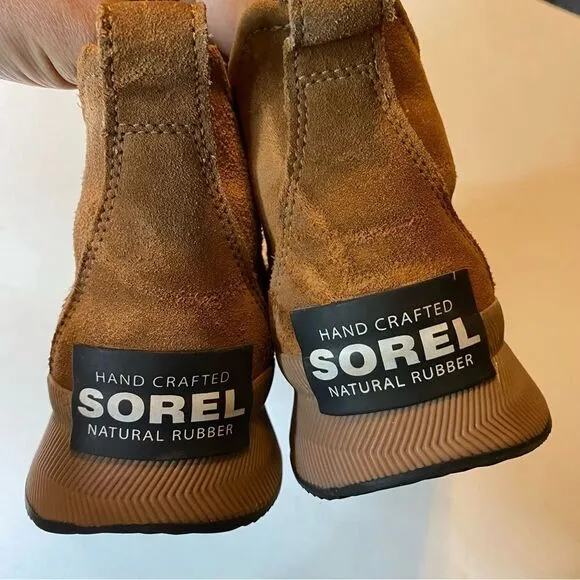SOREL OUT N ABOUT CLASSIC short lace up boots waterproof tan caramel -5