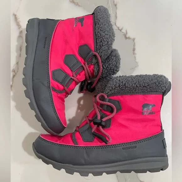 Sorel Pink Youth Whitney Carnival Snow Boots