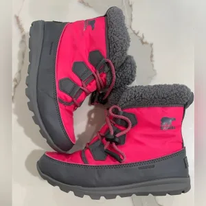 Sorel Pink Youth Whitney Carnival Snow Boots