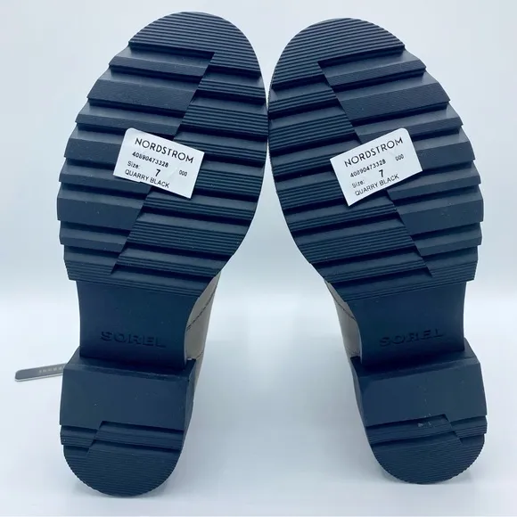 Sorel Quarry Black Emelie II Waterproof Chelsea Boot Size 7