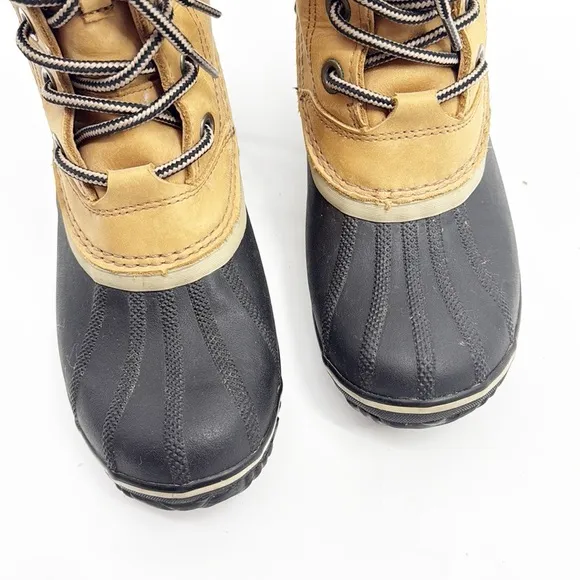Sorel Slimpack II Leather Waterproof Lace Boots Women’s size 9 Winter Snow