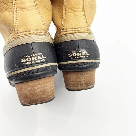Sorel Slimpack II Leather Waterproof Lace Boots Women’s size 9 Winter Snow