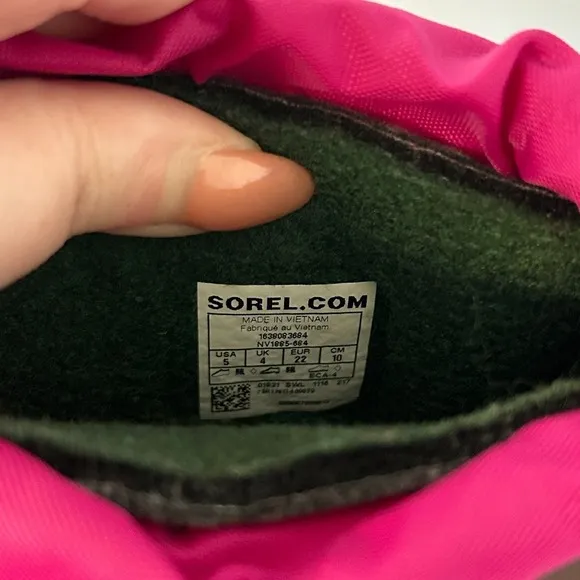 Sorel Snow Commander Boots - Pink Winter Snow Boots - Toddler Size 5