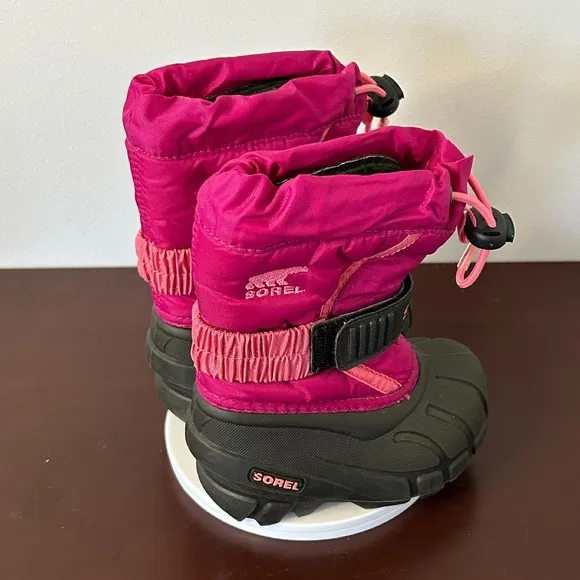 Sorel Snow Commander Boots - Pink Winter Snow Boots - Toddler Size 5