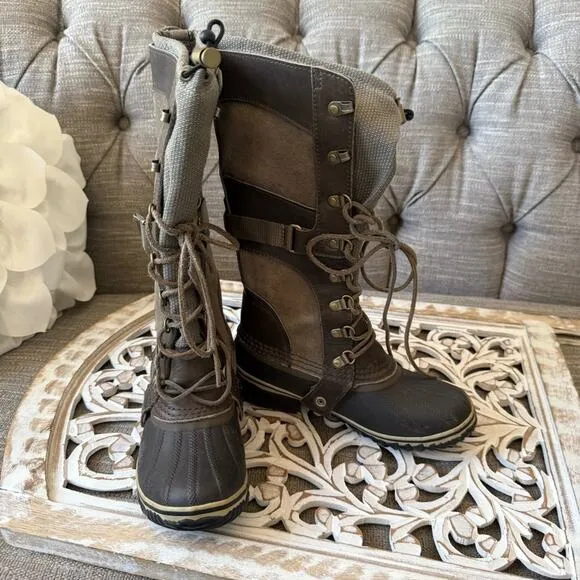 Sorel Tall Harness Winter Snow Boots Women’s 6