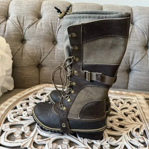 Sorel Tall Harness Winter Snow Boots Women’s 6