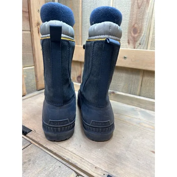 Sorel Tascko Jr Winter Snow Boots Youth Size 6 Blue Gray EU38