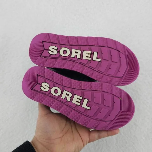 Sorel Whitney II Strap Unisex Kids Quarry Grill Gray Pink Snow Boots 13