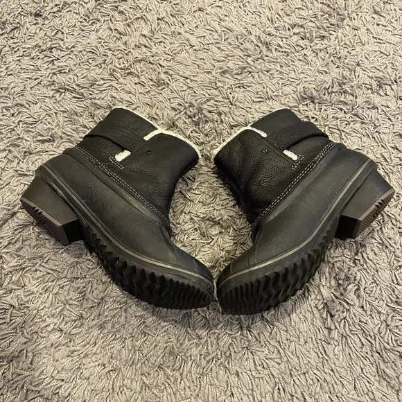 SOREL Winter Fancy Ankle Rain Snow Buckle Duck Boots Size US 6.5