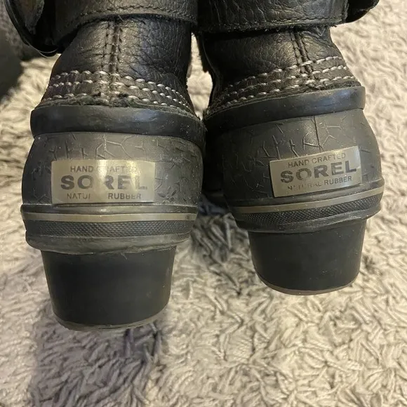 SOREL Winter Fancy Ankle Rain Snow Buckle Duck Boots Size US 6.5