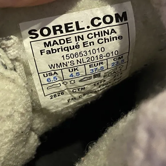 SOREL Winter Fancy Ankle Rain Snow Buckle Duck Boots Size US 6.5