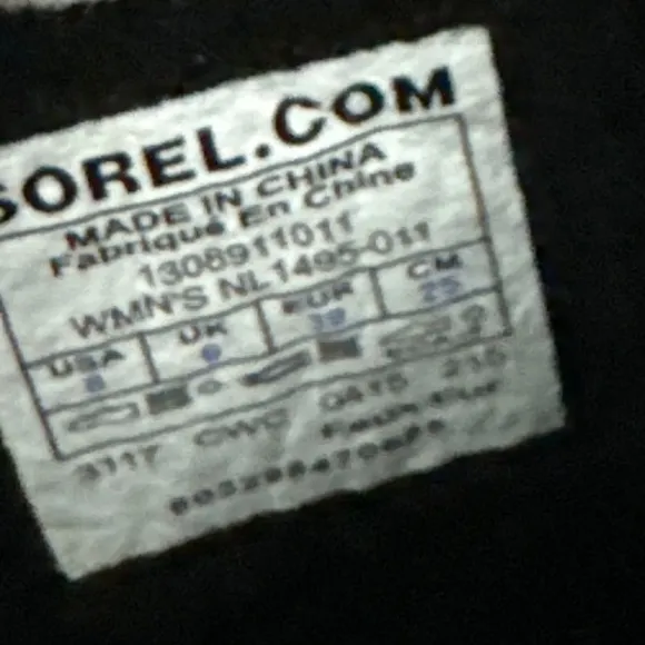 Sorel Woman Lady Size 8 Faux Fur Removable Liner Winter Snow Boots