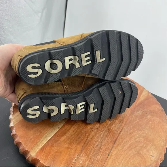 Sorel Women Joan Of Arctic Wedge II Chelsea Boots Elk NL3493-286 Sz 7