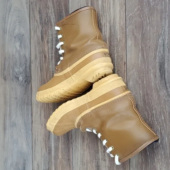 Sorel Women Vintage Canada duck Saltwater boots insulation lined wool sz6.5