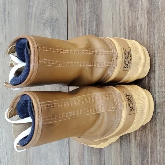Sorel Women Vintage Canada duck Saltwater boots insulation lined wool sz6.5