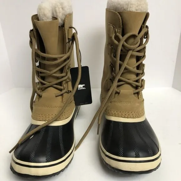 Sorel Women's 1964 PAC 2 Leather Snow Boots Buff, Size 9.5 M
