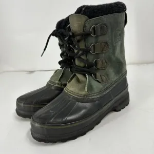 Sorel Women's Felt Lined Green Snow Boots size 7