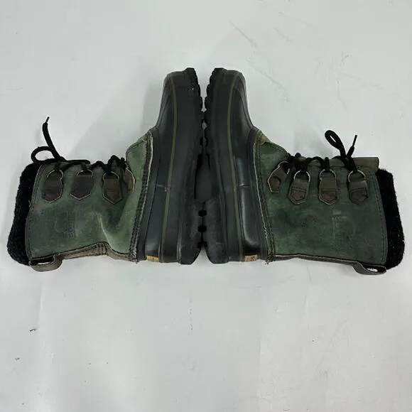 Sorel Women's Felt Lined Green Snow Boots size 7